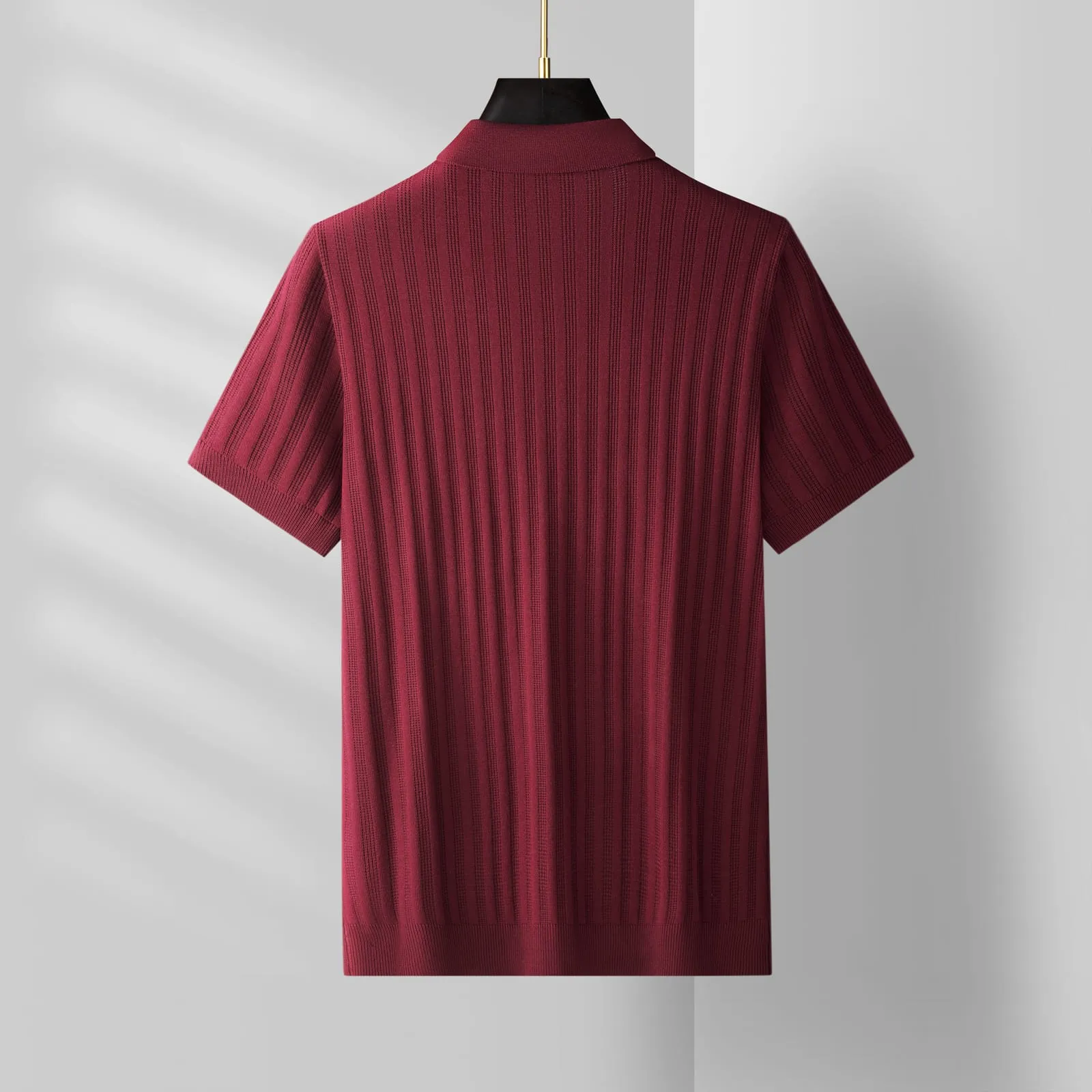 Courmayeur Knit Tee — Burgundy (view 2)