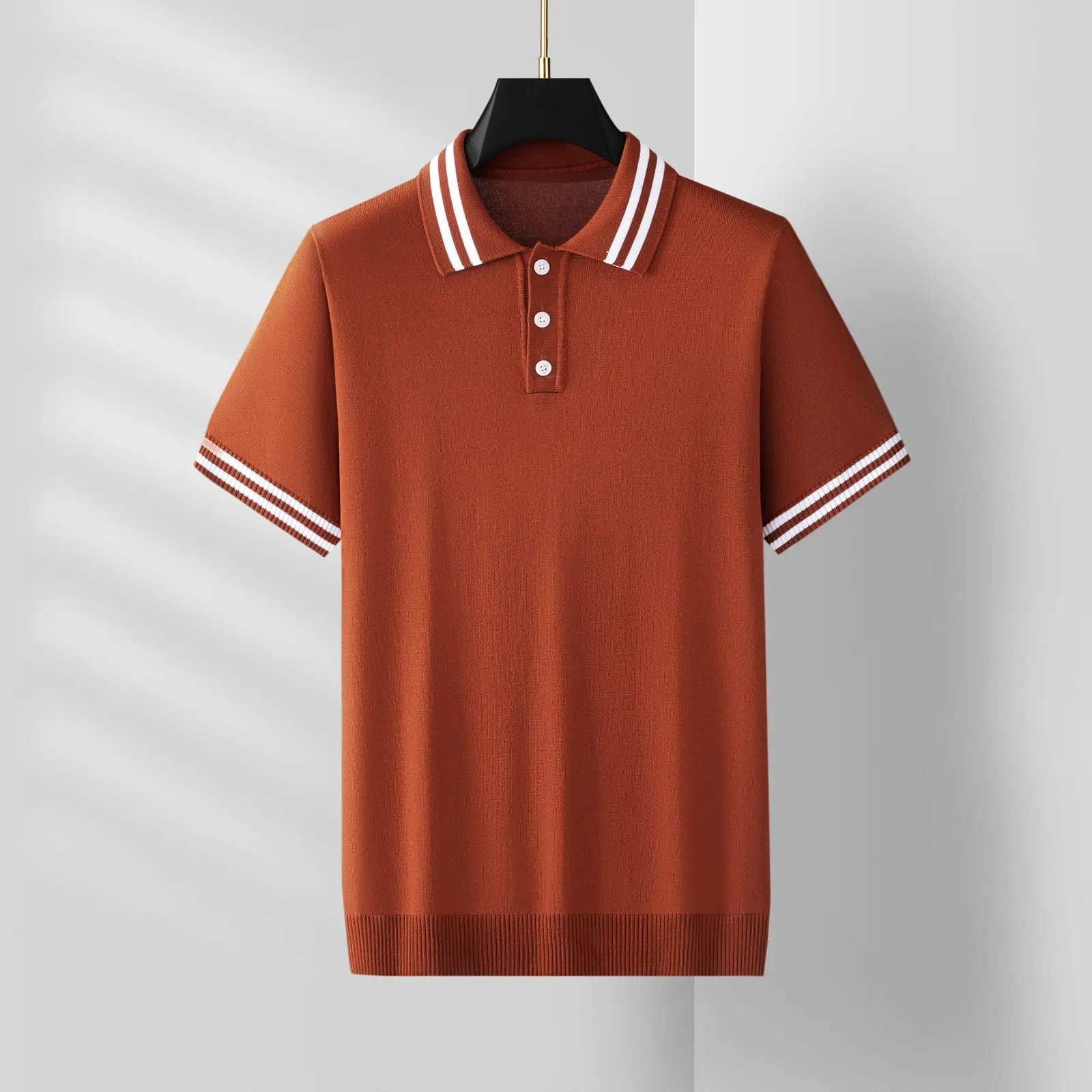 Verbier Knit Tee — Caramel (view 1)