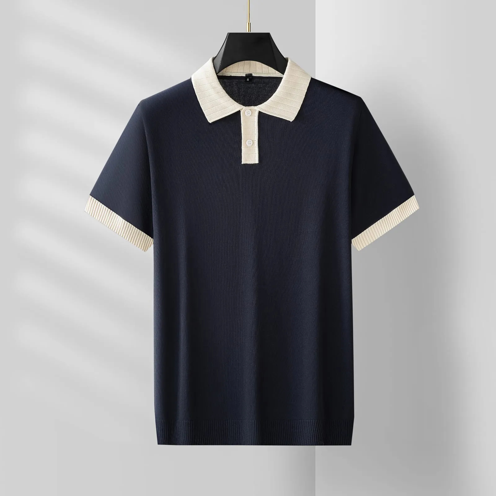 Merano Ribbed Knit Tee — men's knit tee by ArcticKnit