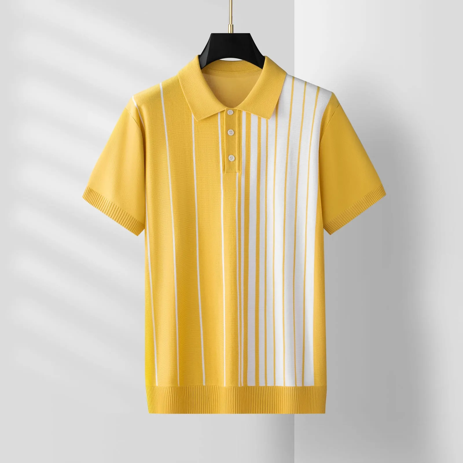 Tellaro Ribbed Knit Tee — men's knit tee by ArcticKnit