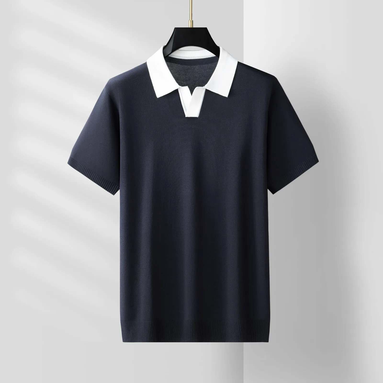 Fjord Fine-Knit Tee — men's knit tee by ArcticKnit