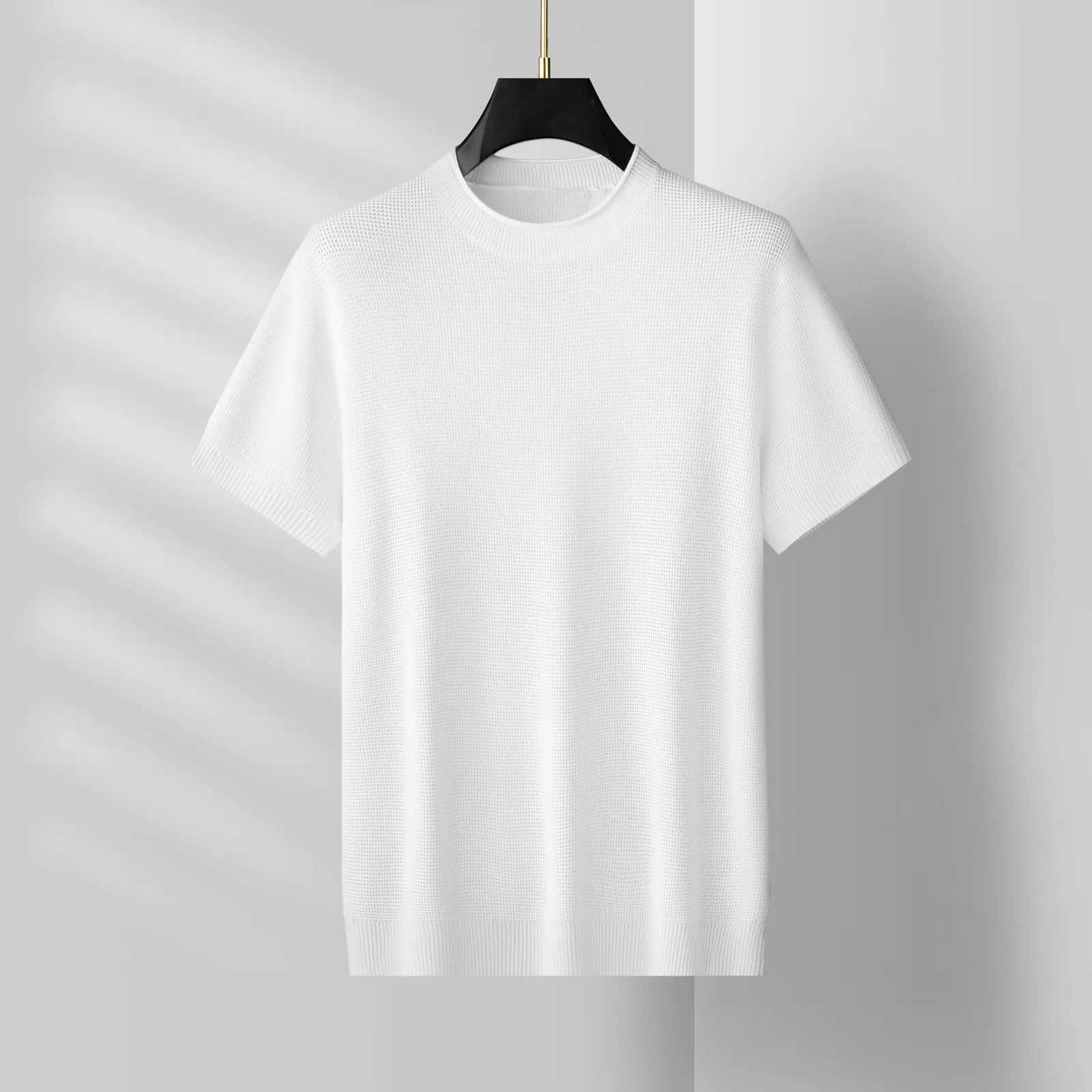 Bormio Fine-Knit Tee — men's knit tee by ArcticKnit